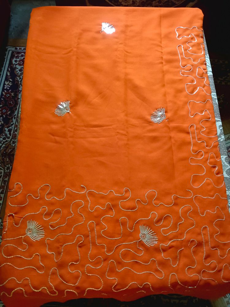 Beautiful Sitara Work Wali Saree.