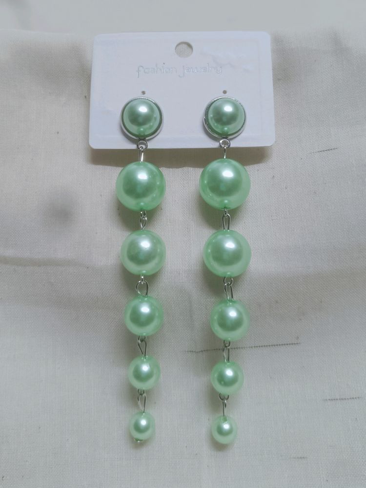 Brand New Long Pearl Earrings