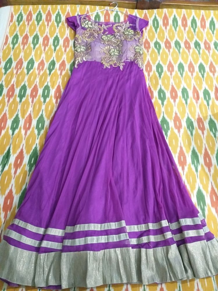 Purple Gown/Anarkali Set