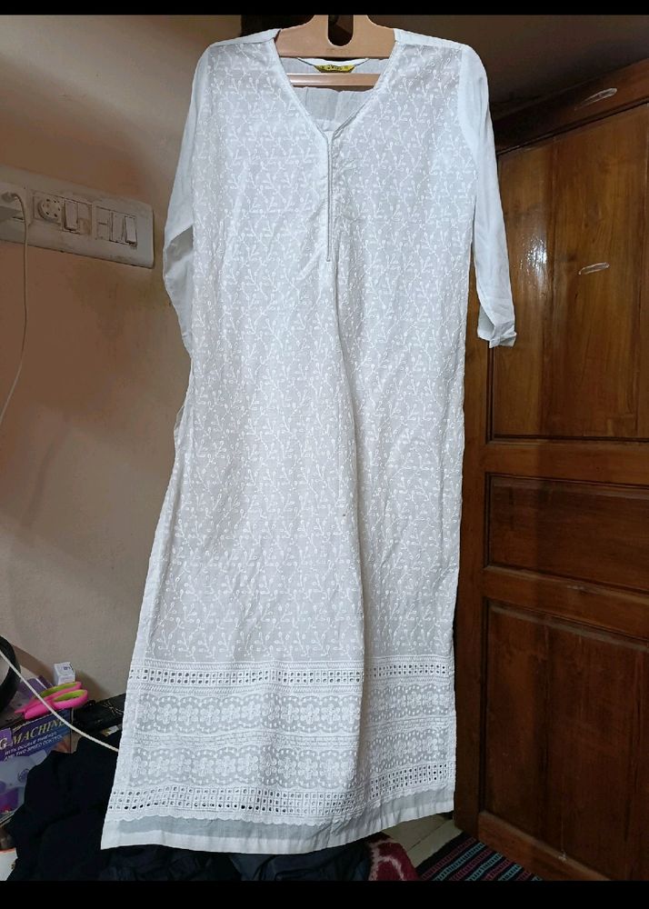 Chikankari White Kurta