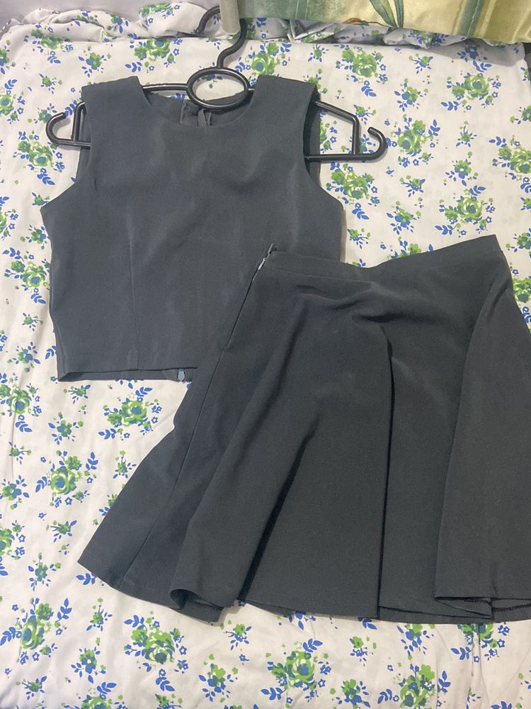 Tank Top And Mini Skirt Co-ord Set