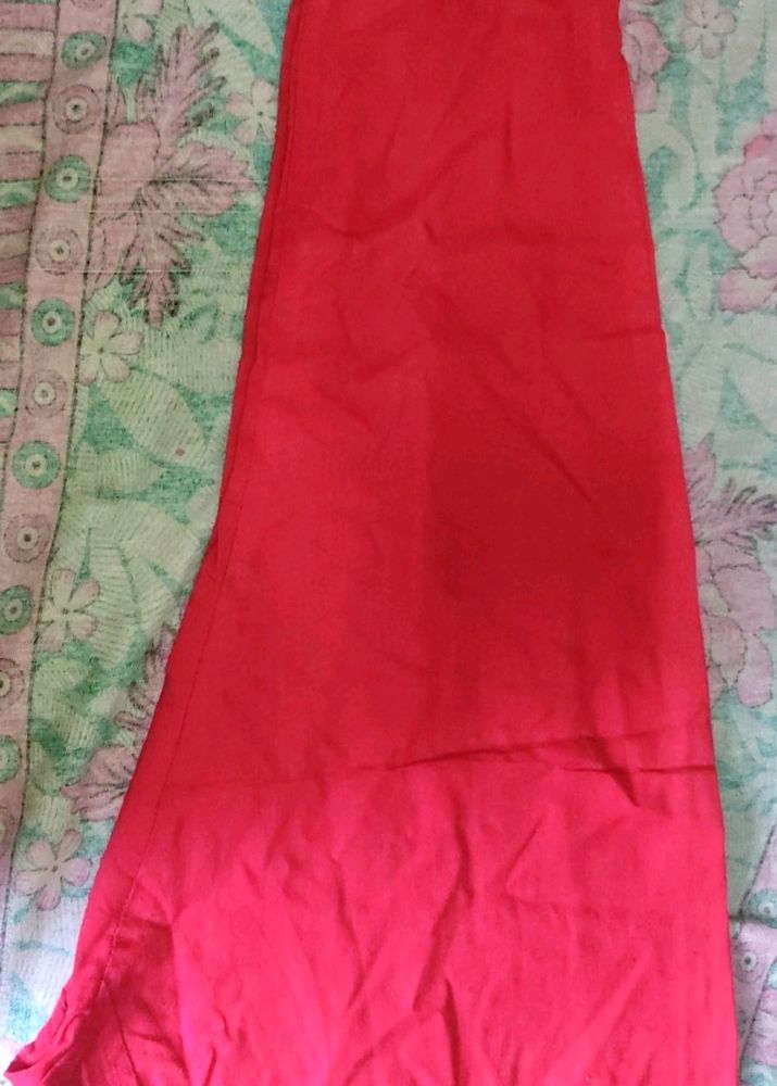 Red Cotton Pant