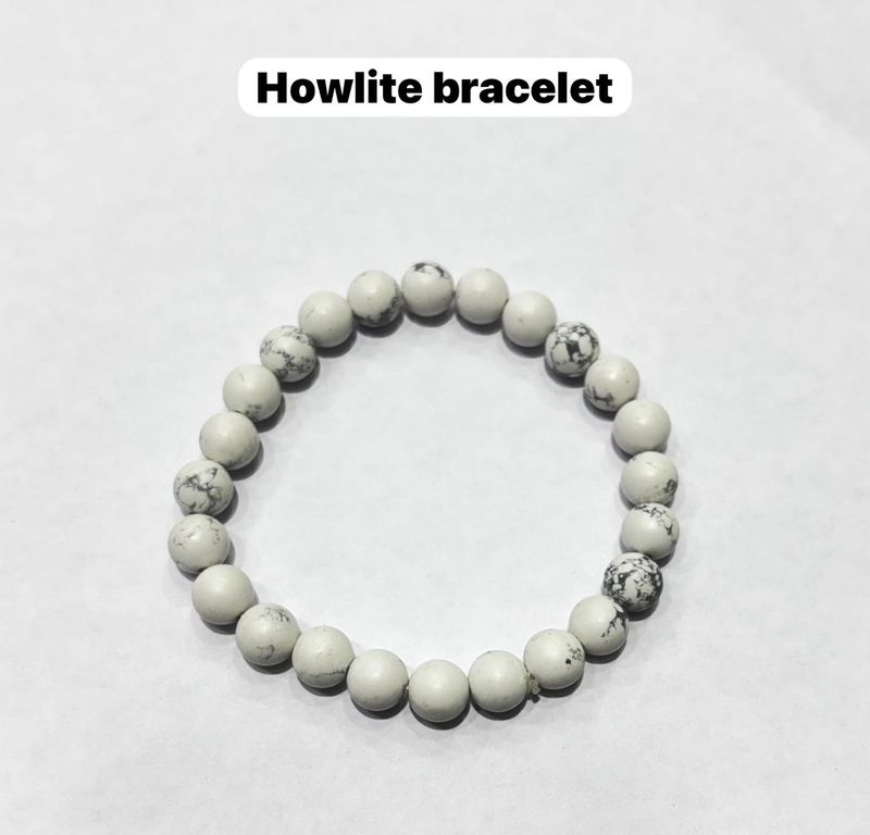 Authentic White Howlite Certified Bracelet