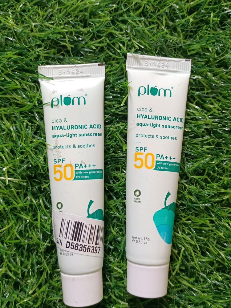 Plum Cica & Hyaluronic Acid Aqua Light Sunscreen