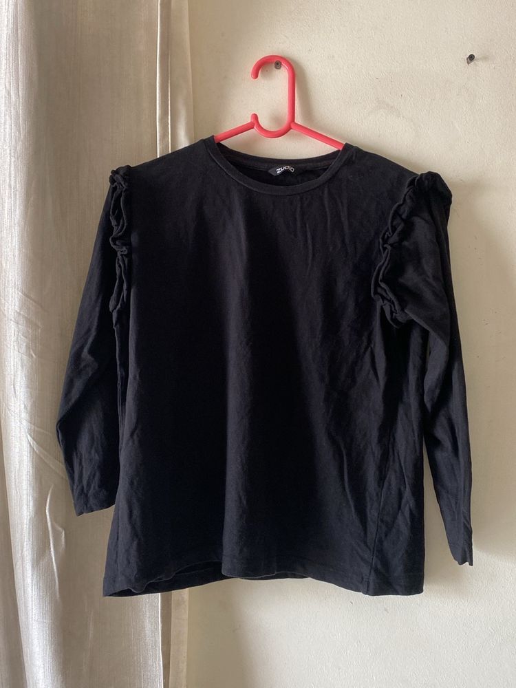 3/4 Sleeve Small size Black  Top