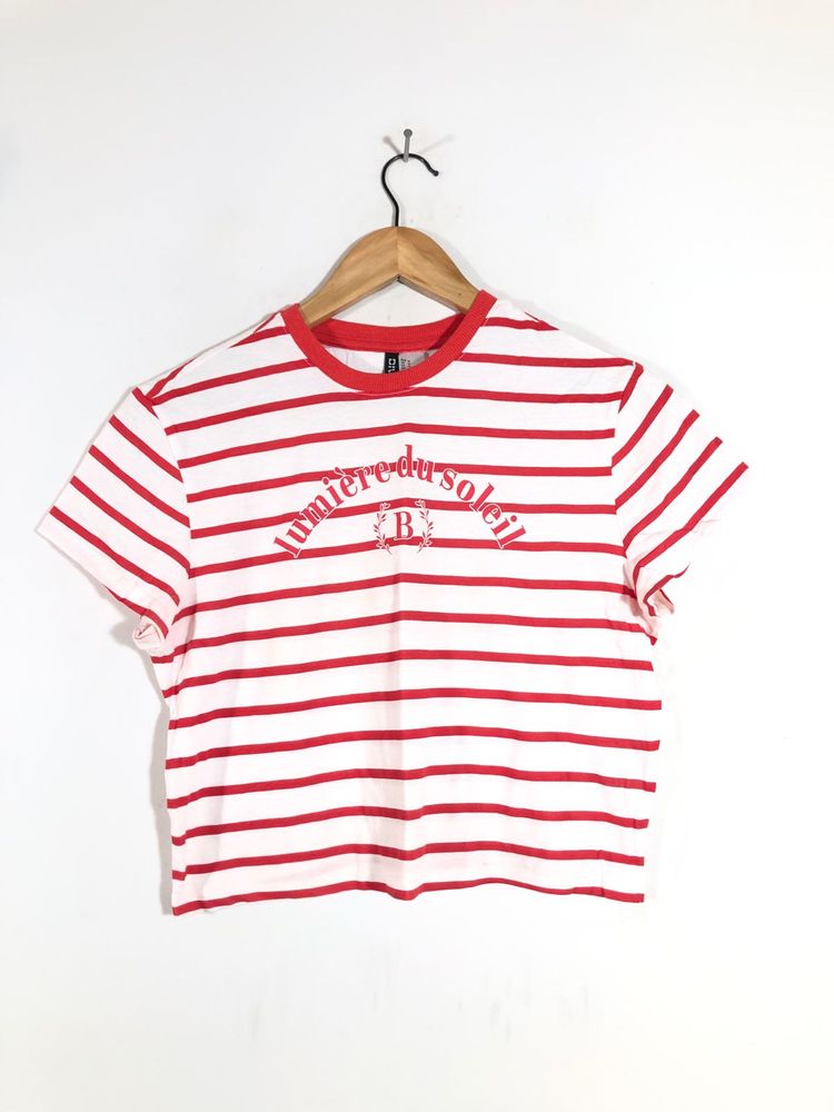 White&Red Strips Top(Women’s)