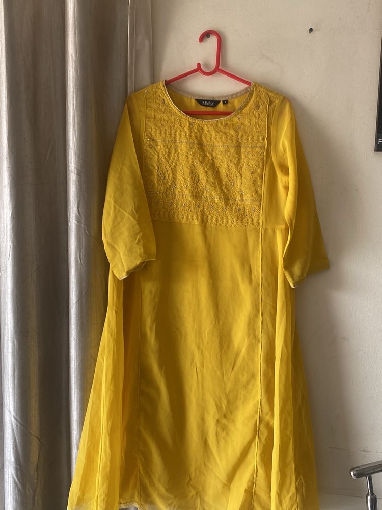 Yello M and l Size Anarakali Kurta