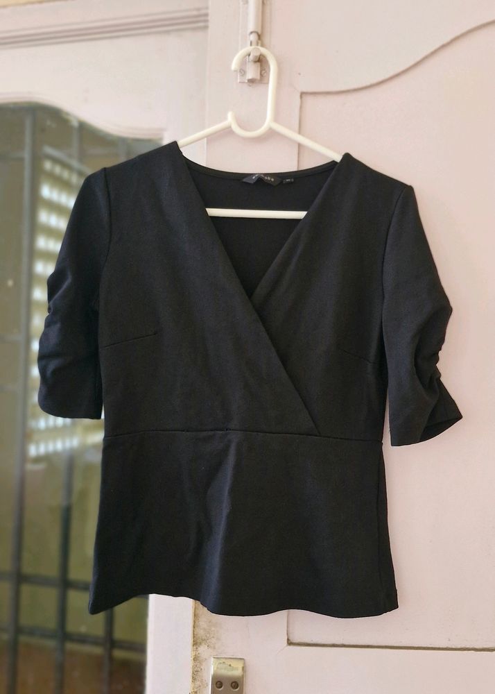 Formal Black Vintage Top