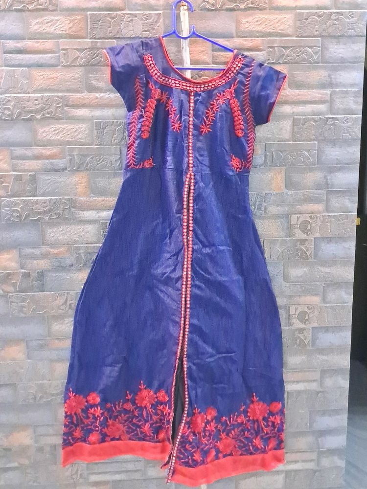 Navy Blue Color Anarkali For Women