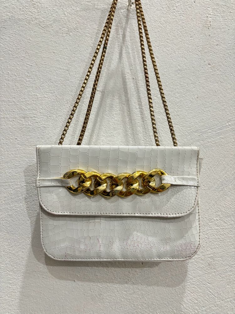 White Sling Bag