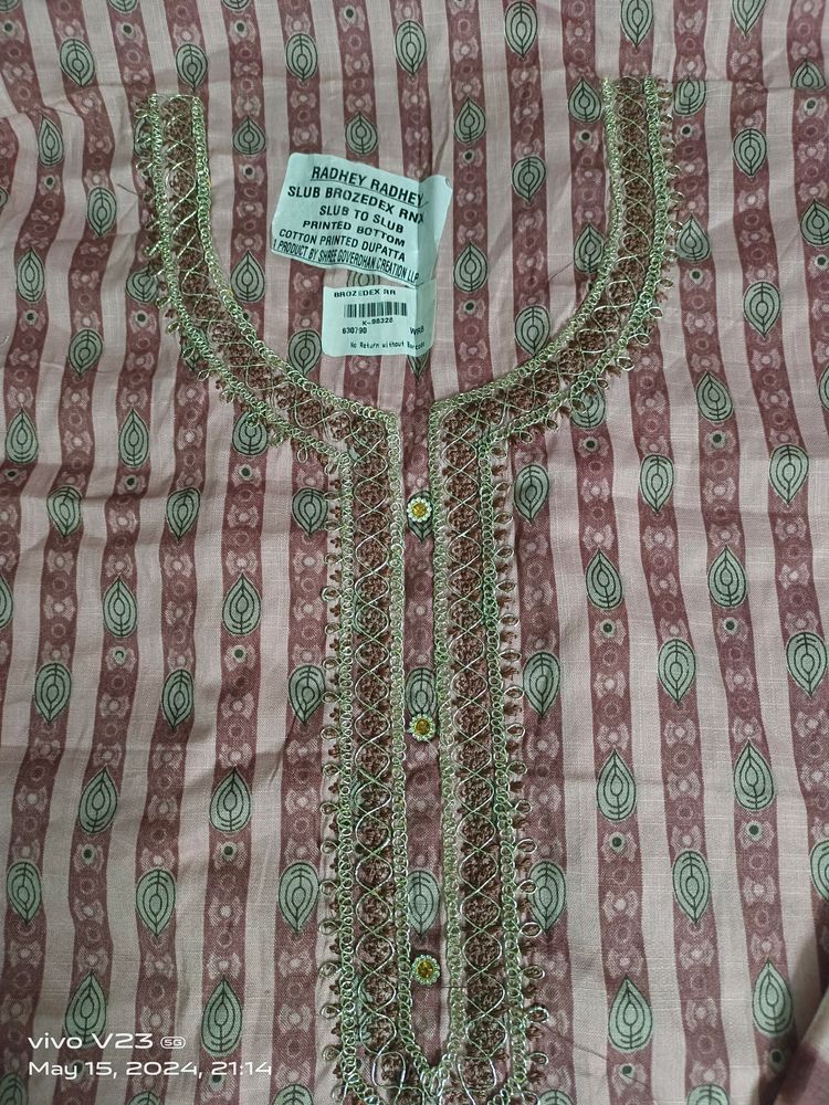 Unstitched Cotton Suit