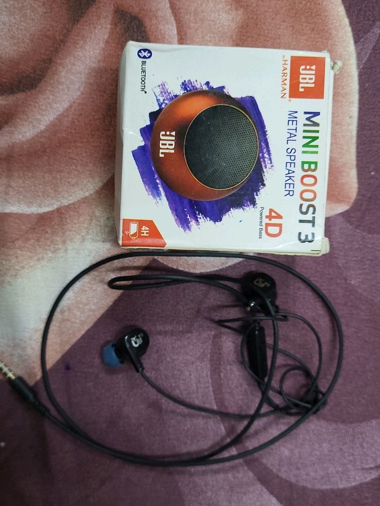 Jbl Mini Speaker With Free Earphones