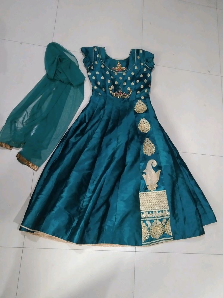 Beautiful Umbrella Frock With Dupatta