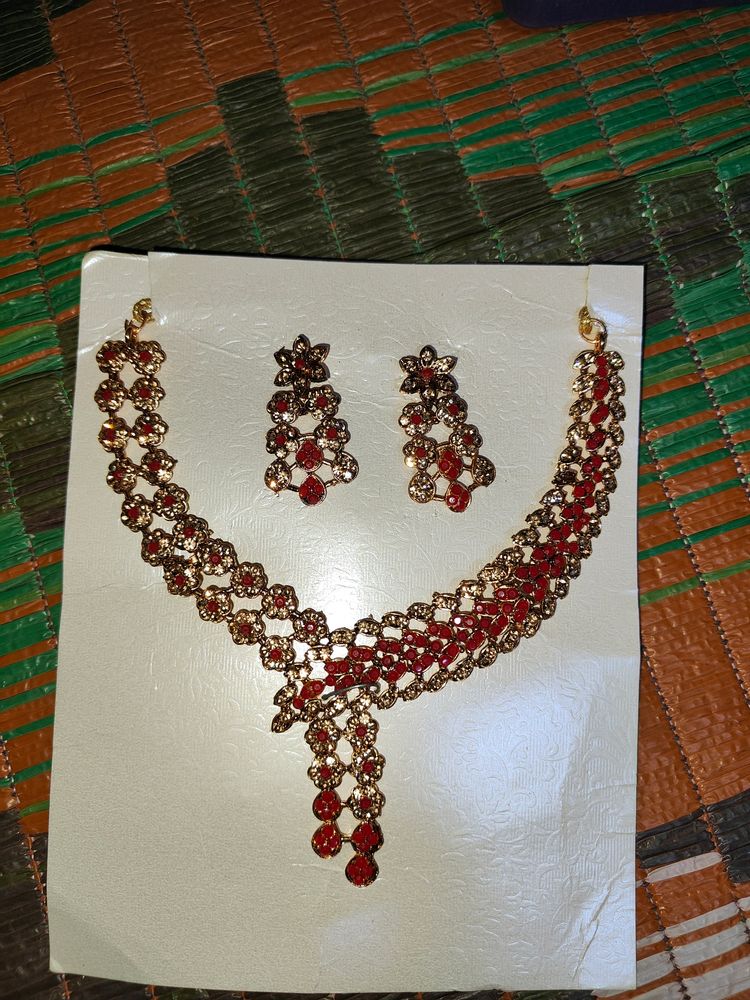 Red/Maroon With Golden Set