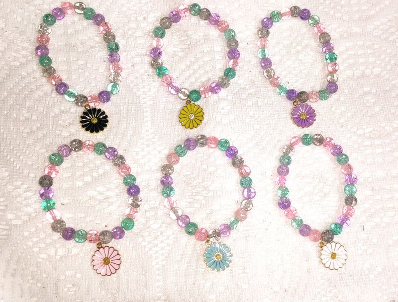 Handmade Crystal Charm  Bracelet Combo