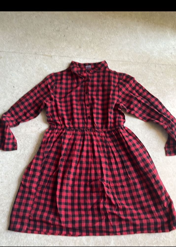 Red Checkered Dress