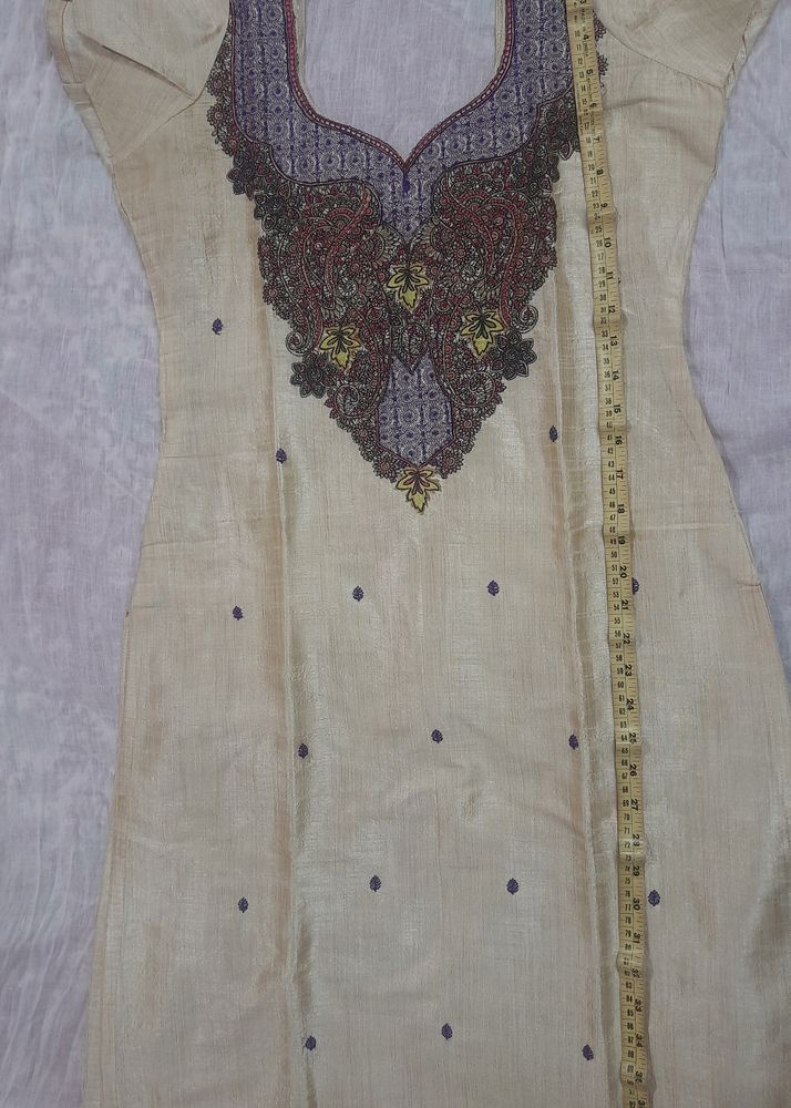 Silk Kurta With Chudidar