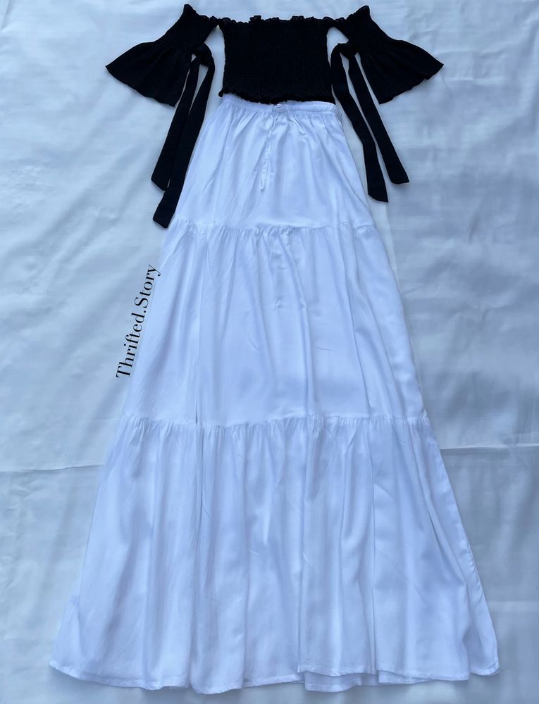 Soft Coquette Cottagecore white Fairy Tier Skirt