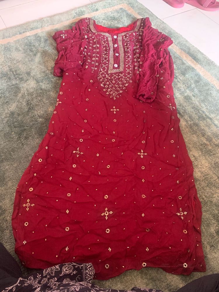 Pure Georgette Kurta Dupatta