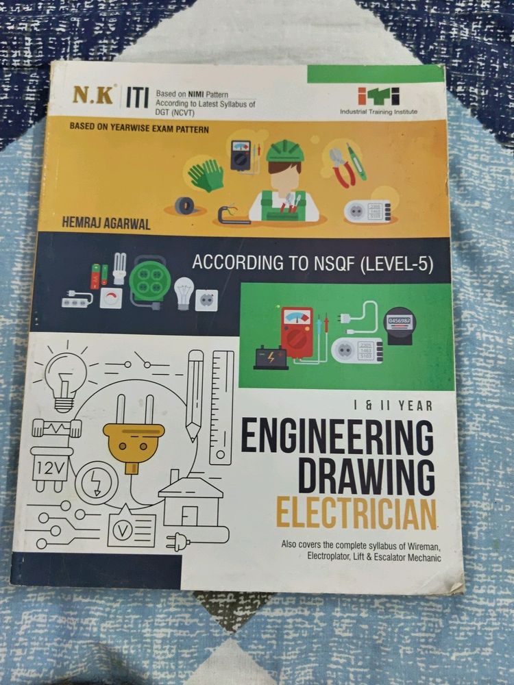 Engeniering Drawing Book For Iti Elctrican,Fitter,