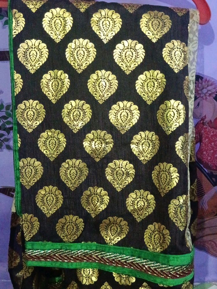 Golden Brown Silk Saree🥰🥰