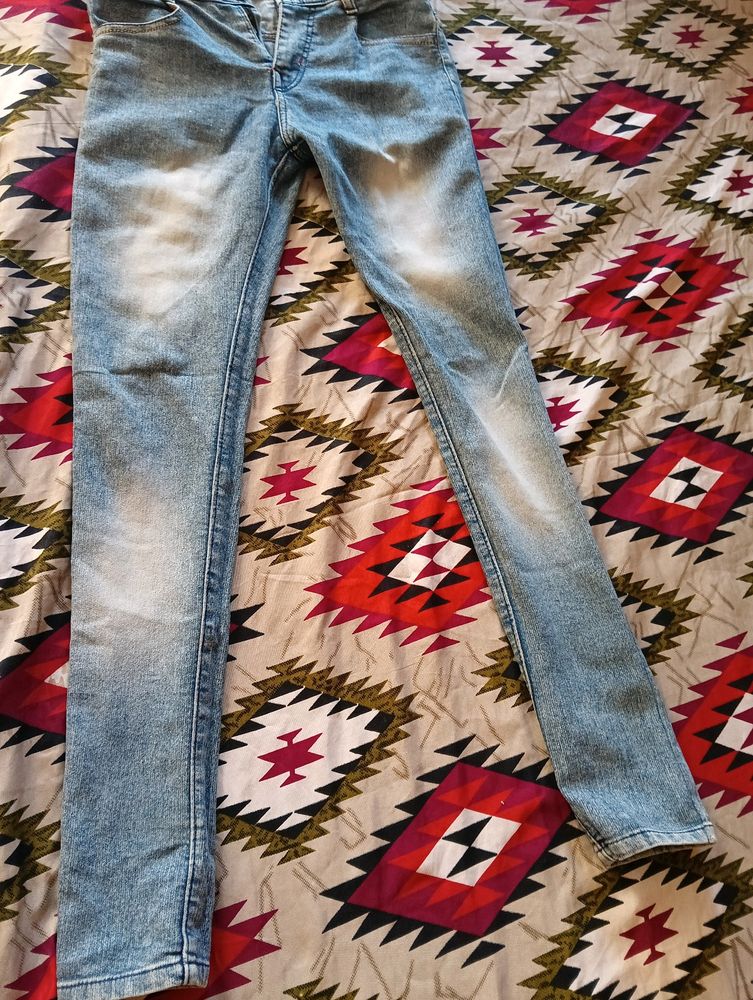 Light Blue Skin Fit Jeans