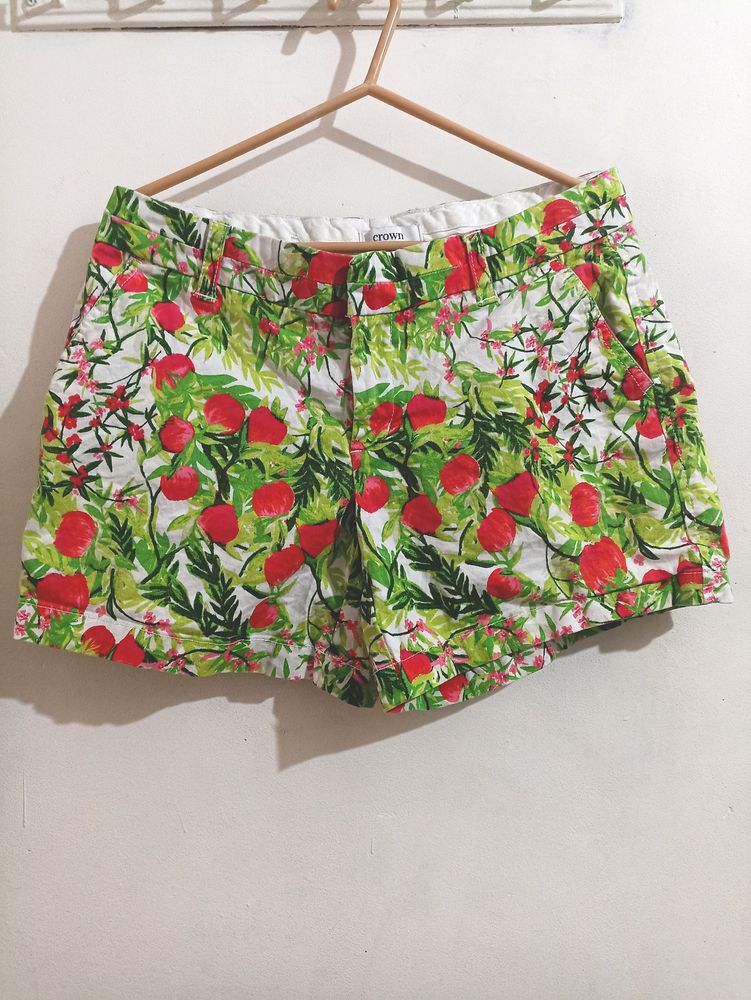 Cute Floral Preppy Shorts