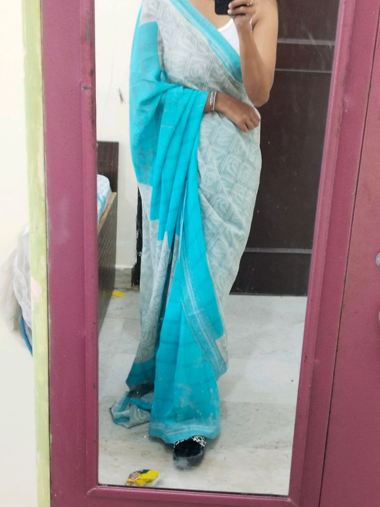 Light Weight Blue Saree