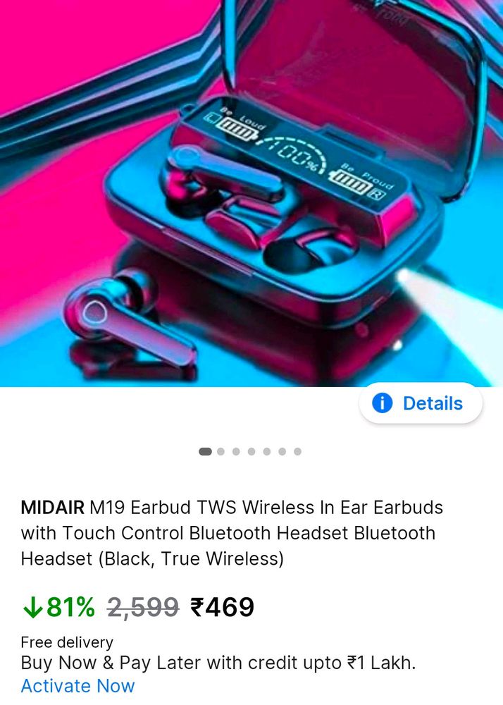 M19 Bluetooth Wireless Headset(Seal PACKED)