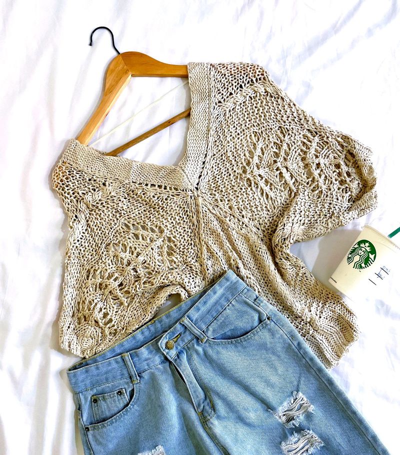 Pinterest Crochet Oversized Pullover Top