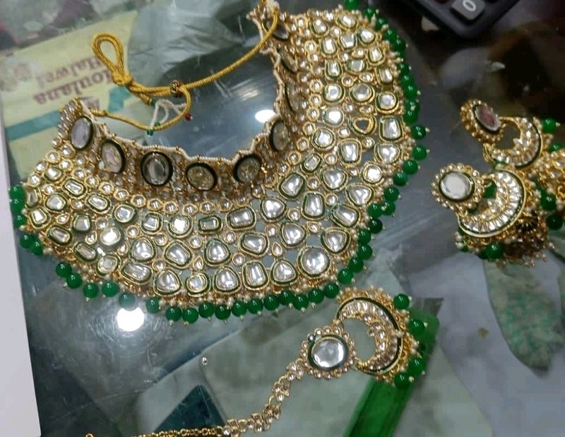 Polki Kundan Bridal Jewelry Set