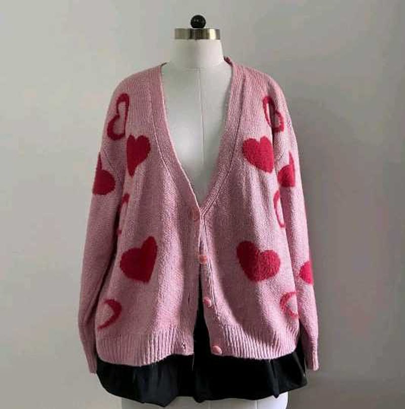 SALE!!! PINK HEARTS CARDIGAN