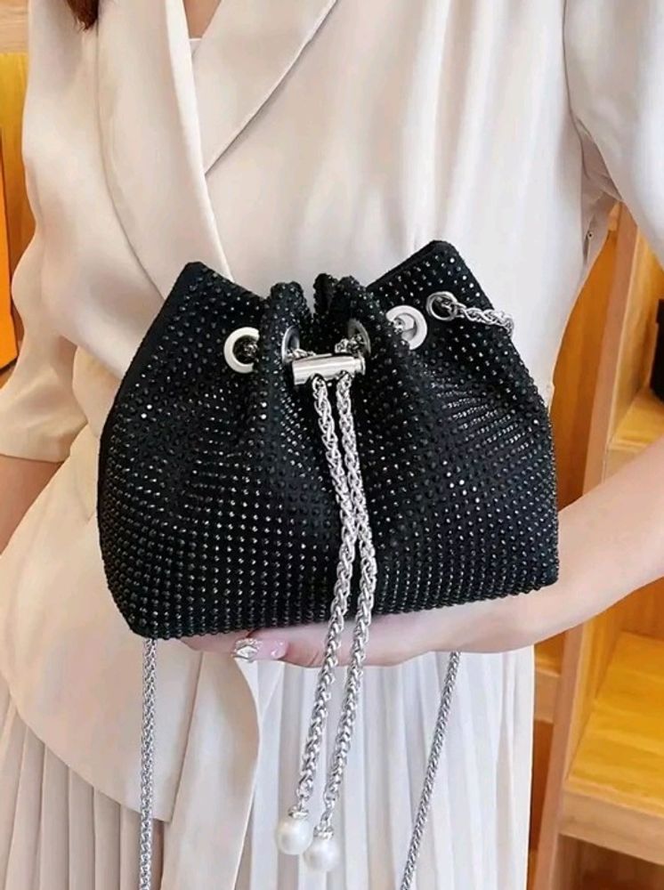 Black New Trendy korean Slingbag