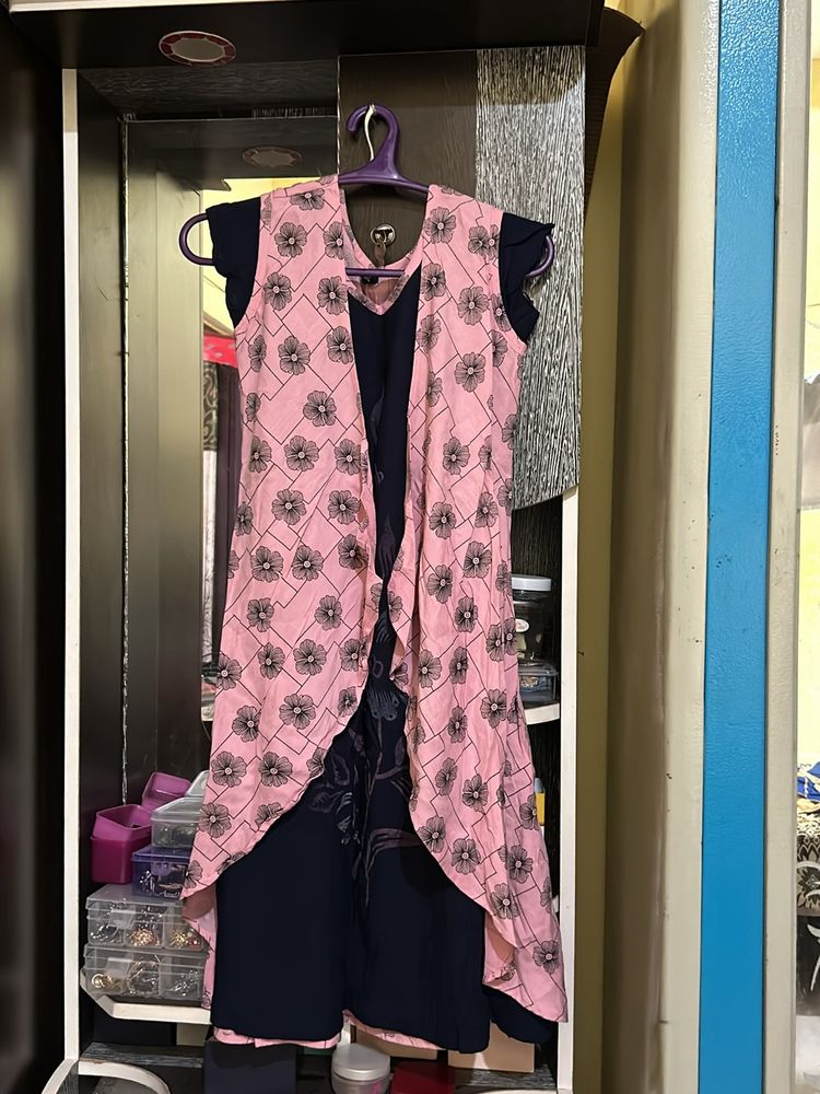 Blue And Pink Kurta L Size