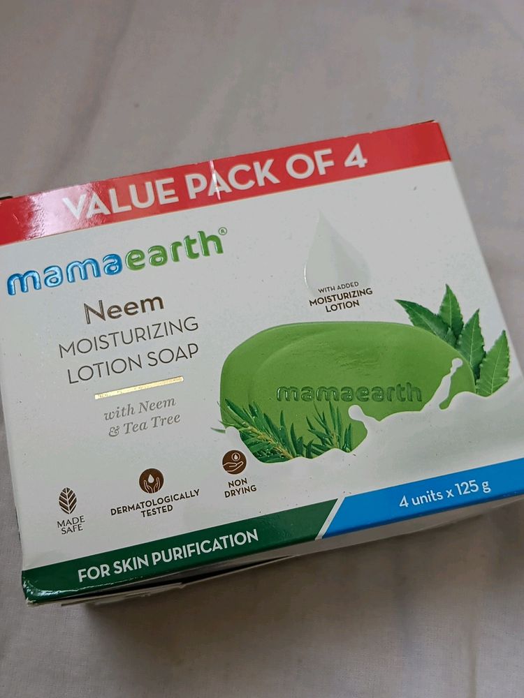 Mama Earth Neem Moisturizing Lotion Soap