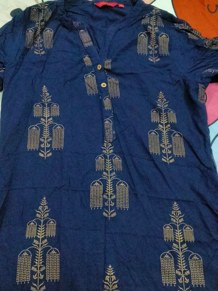 Navy Blue Kurti