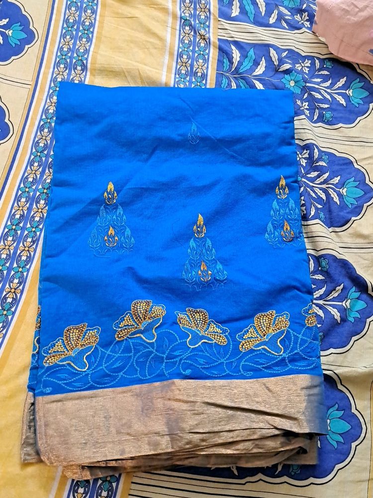 Cotton Saree Without Blouse