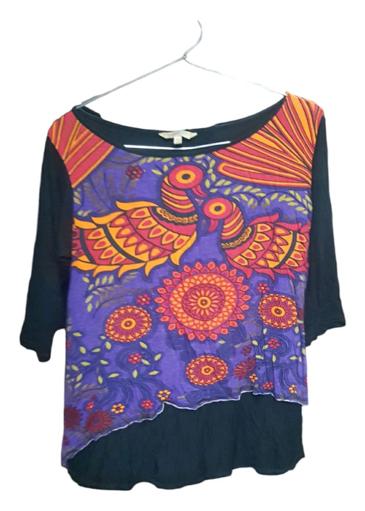 Peacock Design Top