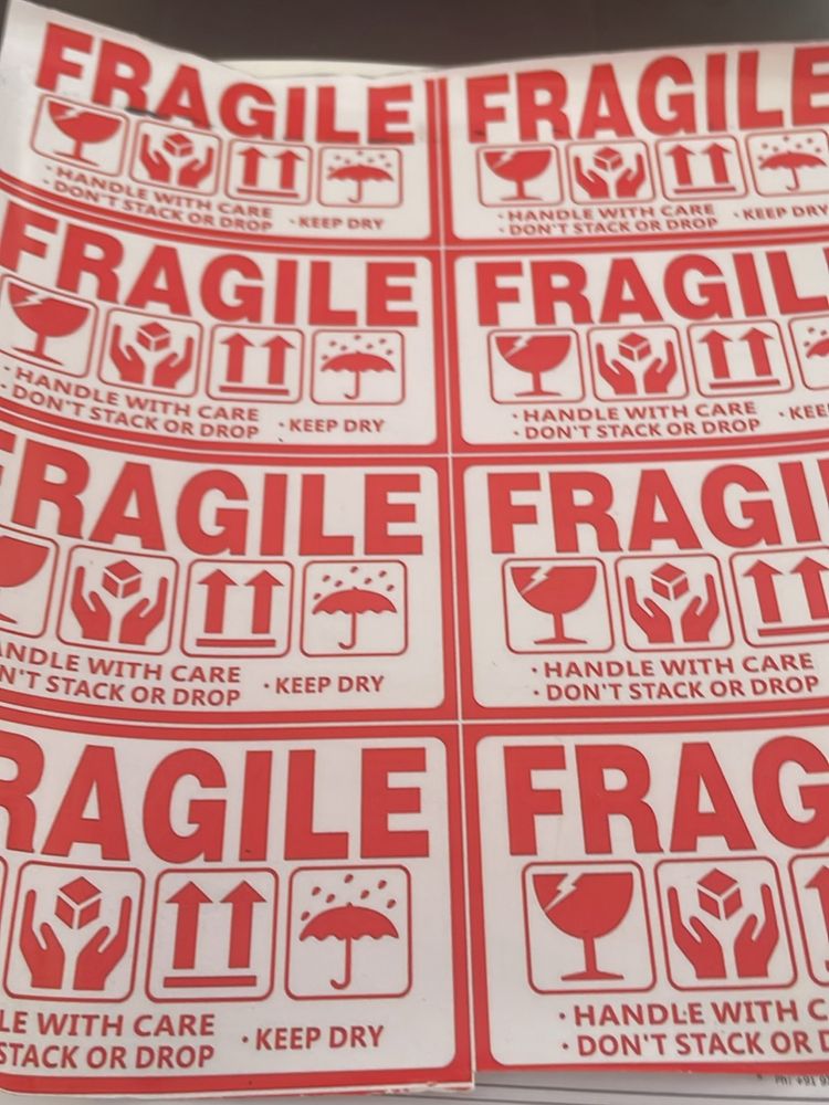 Fragile Sticker -8 Nos
