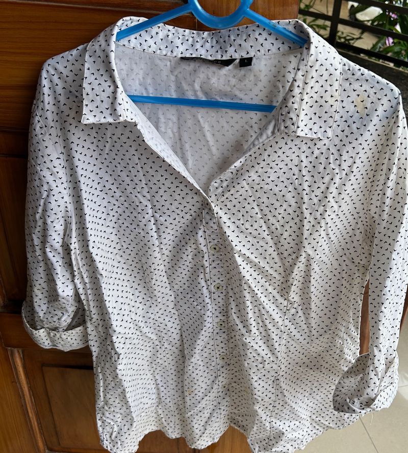 White Formal Shirt For Women