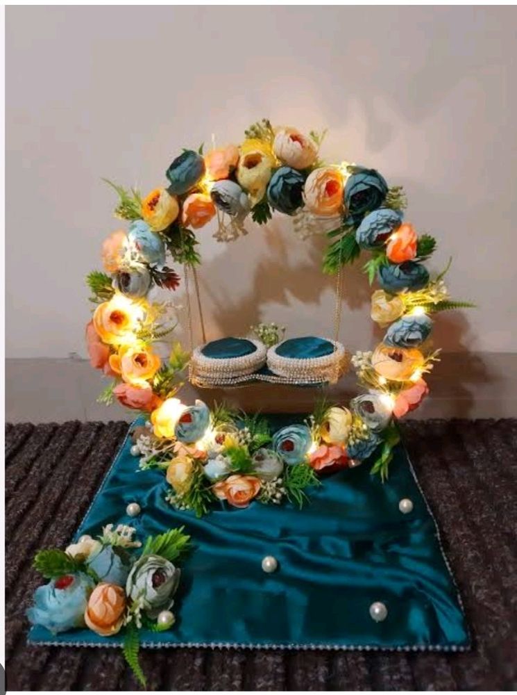 Ring Platter With Fairy Lights.