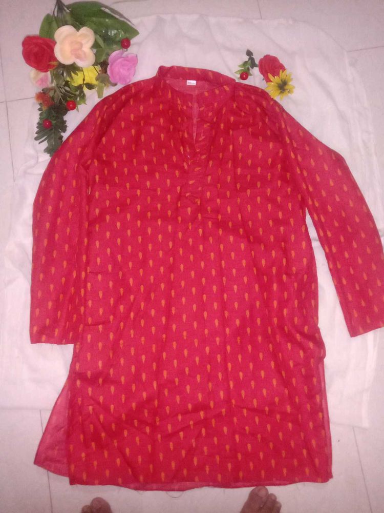 Red Kurta For Mens