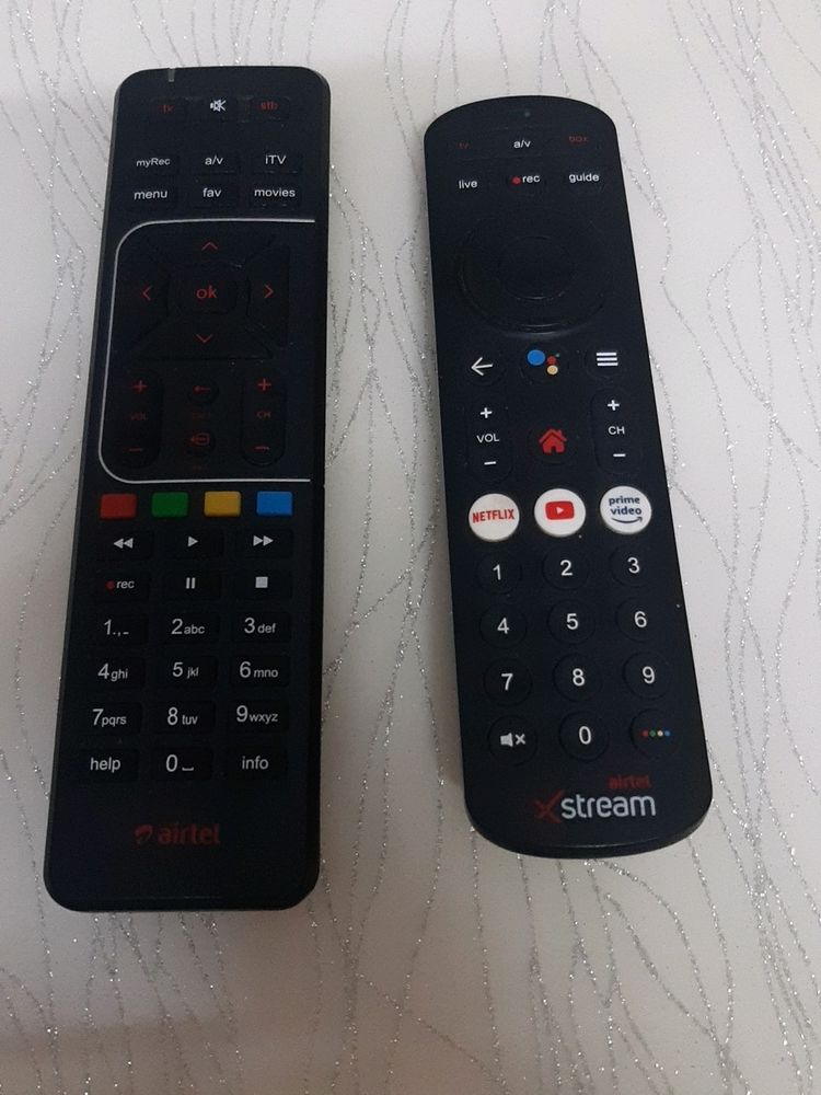 Airtel Extreme Remote And  Normal TV Remot