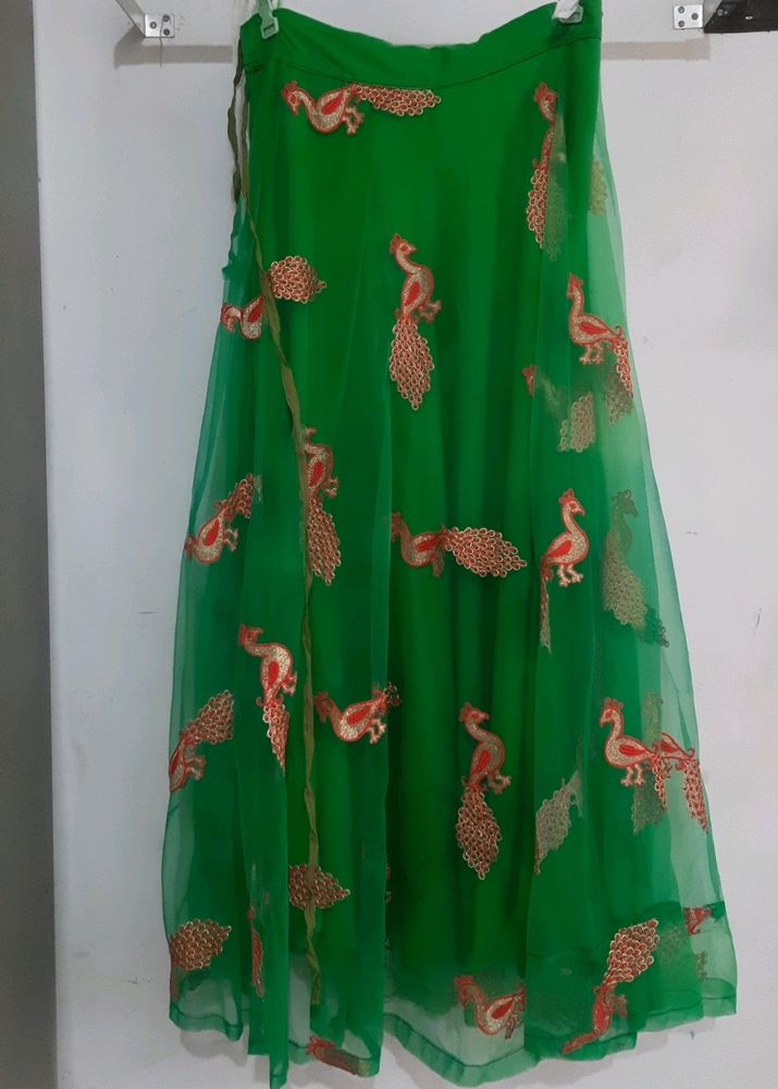 Hi, Iam Selling My New Green Net Skirt