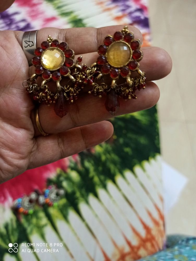 1+1Beautiful & Fashionable Ear Rings 2 Pcs(Jhumka