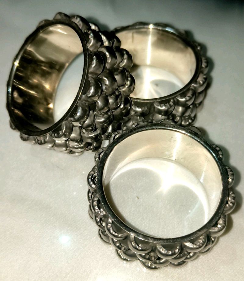 Napkin Rings Set Of 3 Home Decore