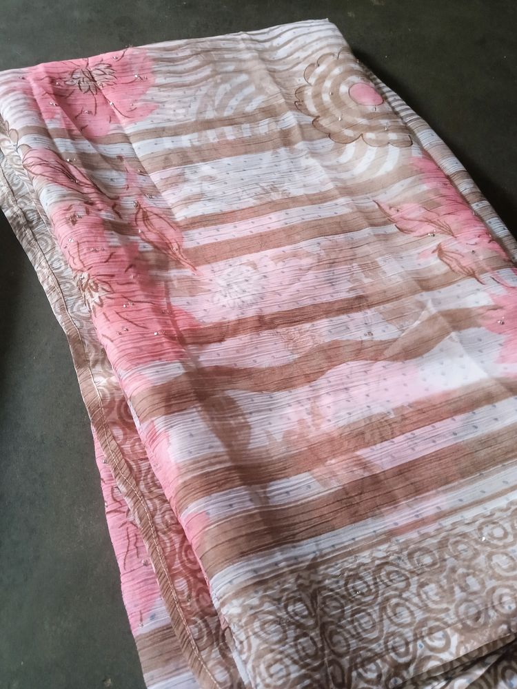 attractive Pink Saree