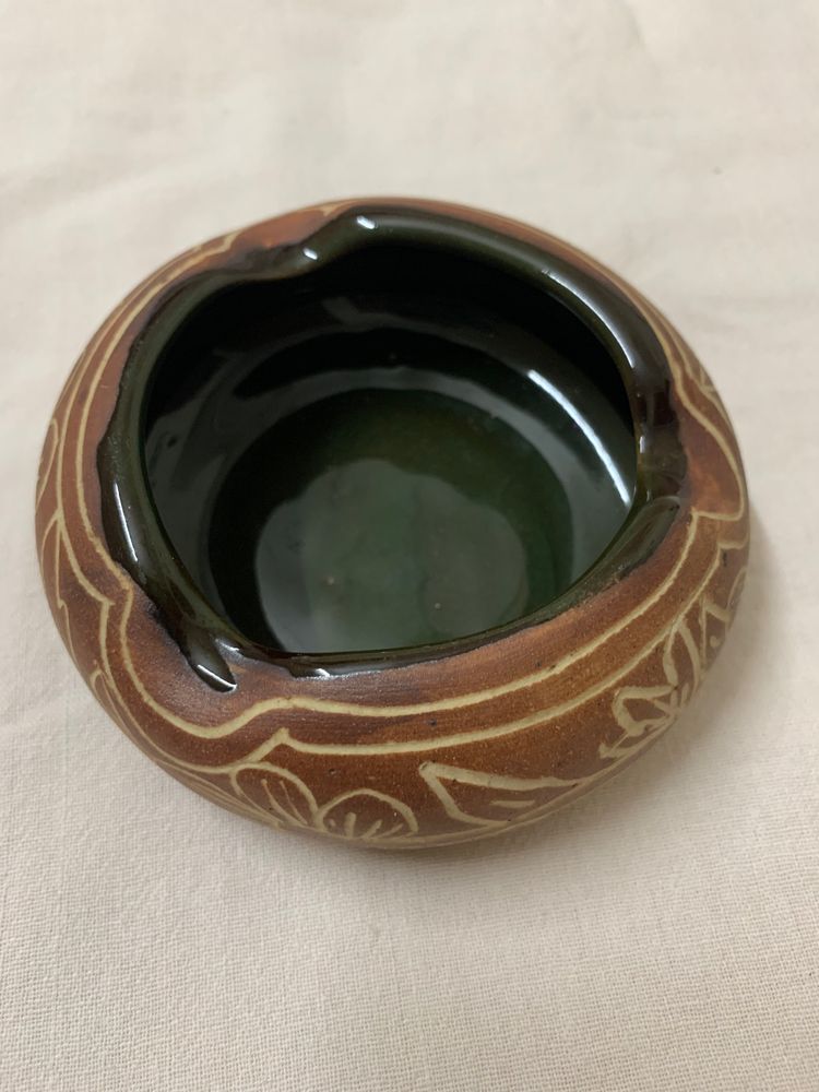 🆕Ceramic Brown Smoking Ashtray