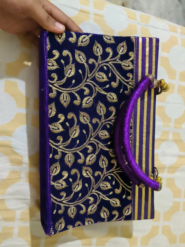 Purple Hand Bag New