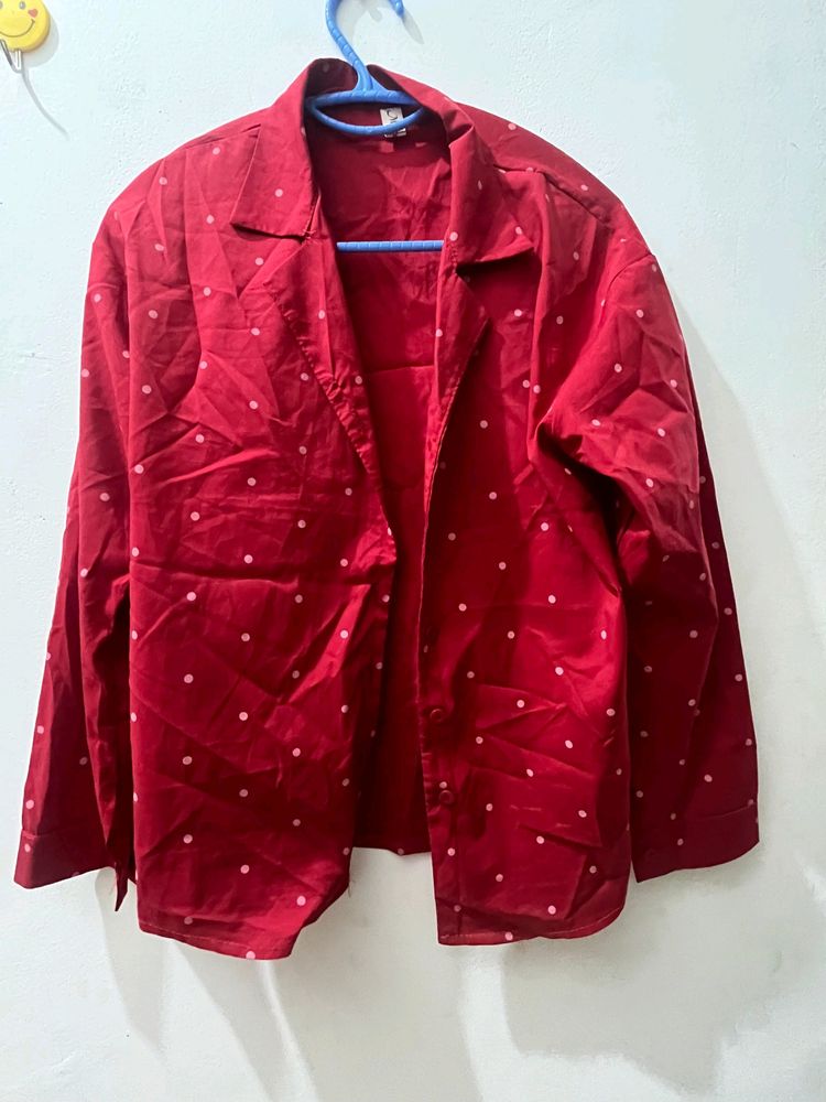 Red Polka Dots Shirt